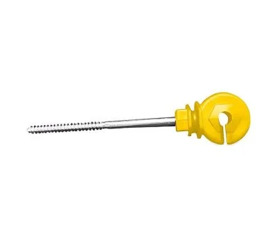 ISOLADOR GANCHO EXTRA LONGO 15CM AMARELO – Unidade