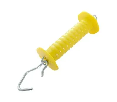 TERMINAL PORTEIRA AMARELO COM MOLA INTERNA