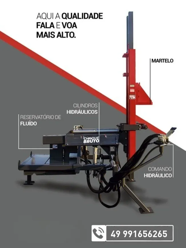 MÁQUINA PARA CRAVAR PALANQUE DE CERCA